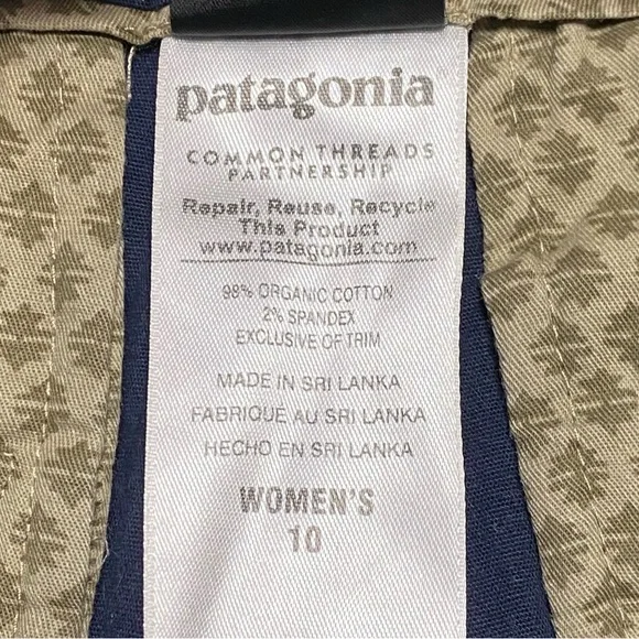 Patagonia Shorts Women’s Size 10 Navy Chino Shorts Organic Cotton - Picture 10 of 15